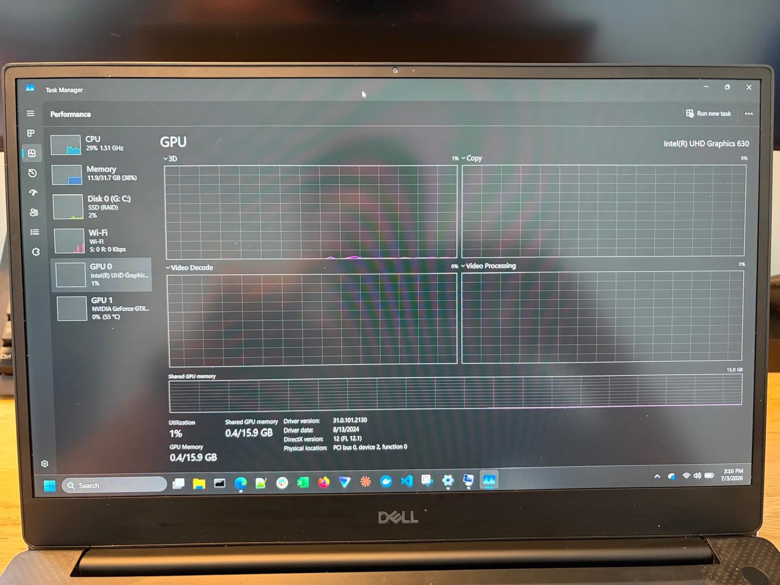 Dell XPS 15 7590 15.6 Intel I7-9750h NVIDIA GTX 1650 1TB SSD 32GB RAM
