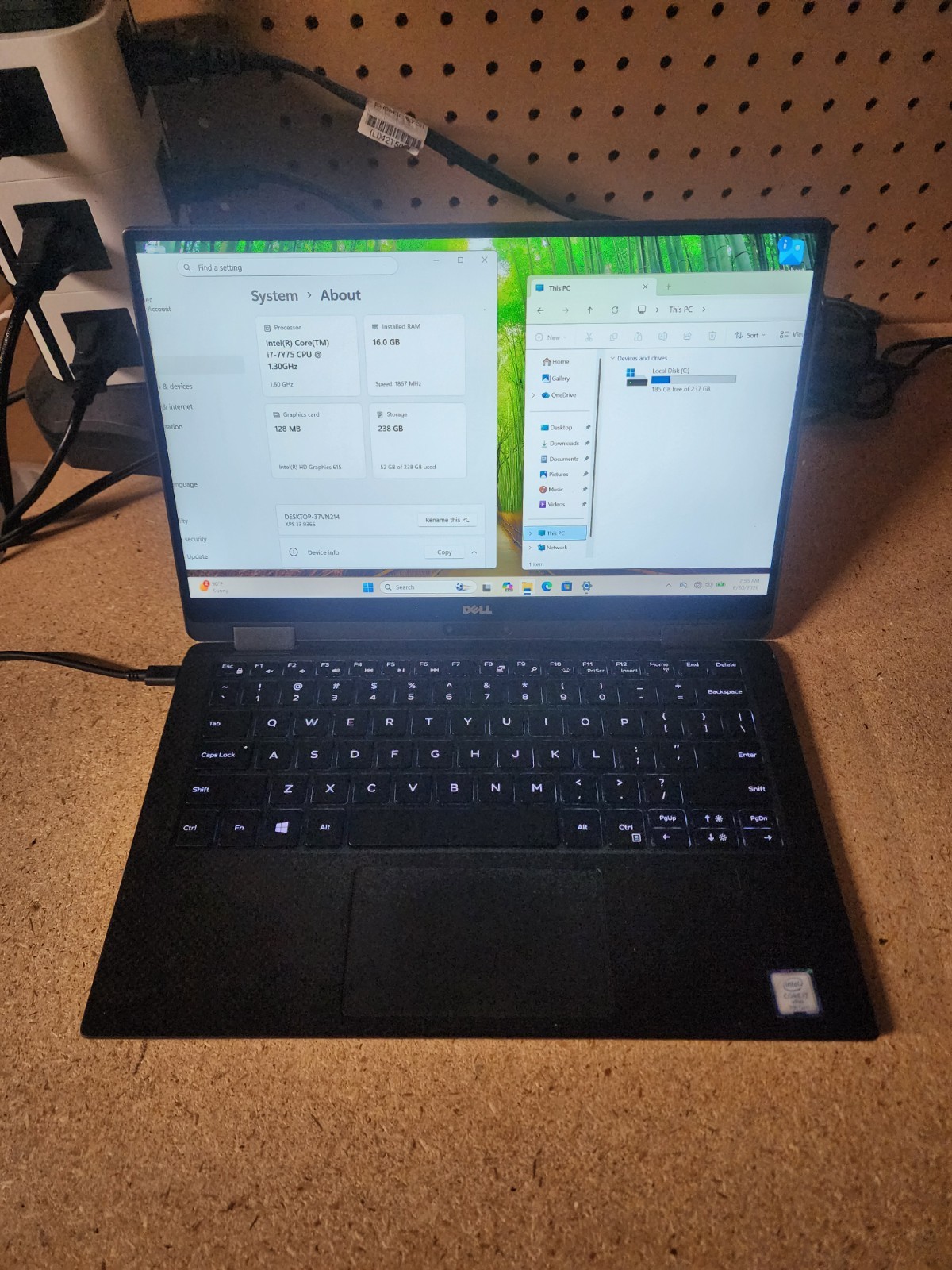 Dell XPS 13 9365 i7-7Y75 1.3GHz 16GB RAM 256GB SSD Win 11 Pro Touchscreen