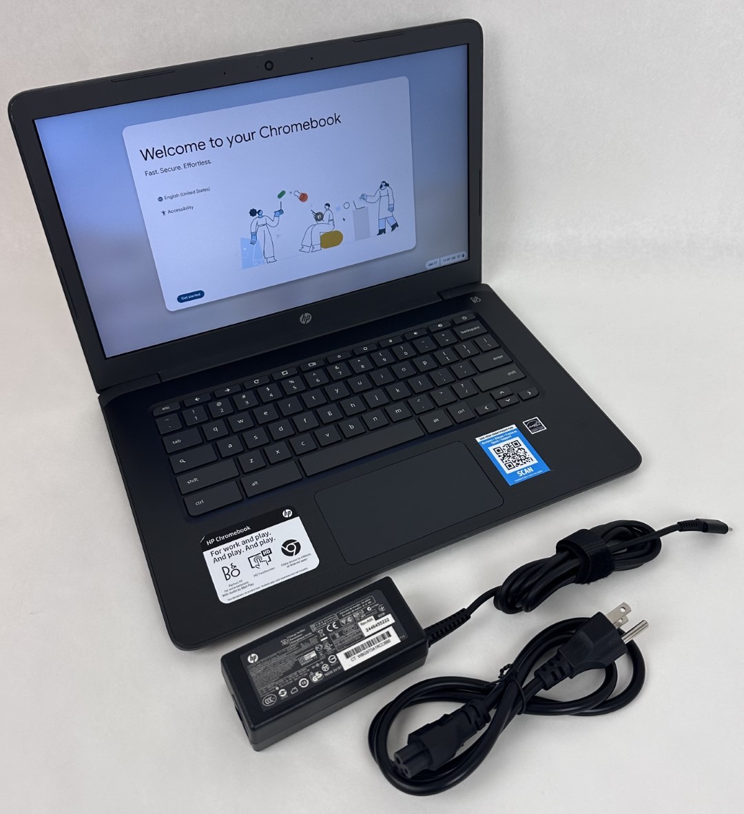 HP Chromebook 14-ca061dx 14″ HD Touch Screen N3350 1.1GHz 4GB 32GB Chrome Laptop
