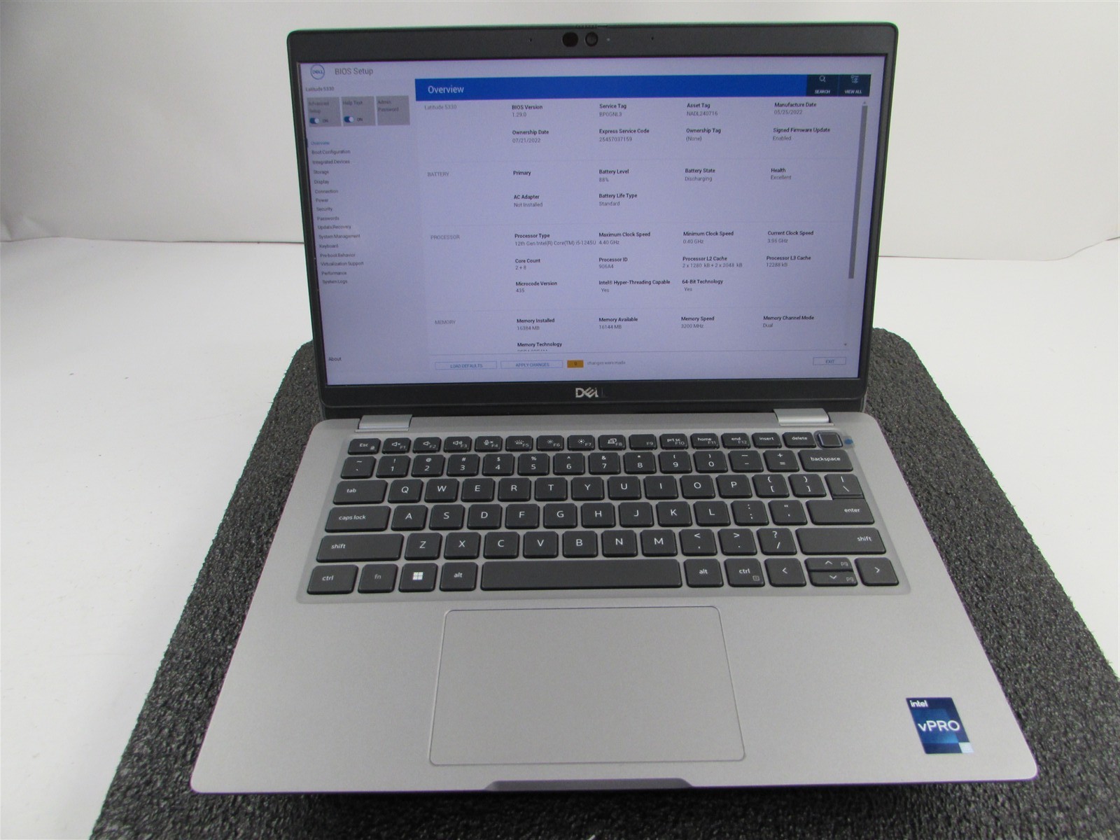 DELL LATITUDE 5330 FHD TOUCHSCREEN I5-1245U 10 CORE 512GB SSD 16GB RAM NO O.S