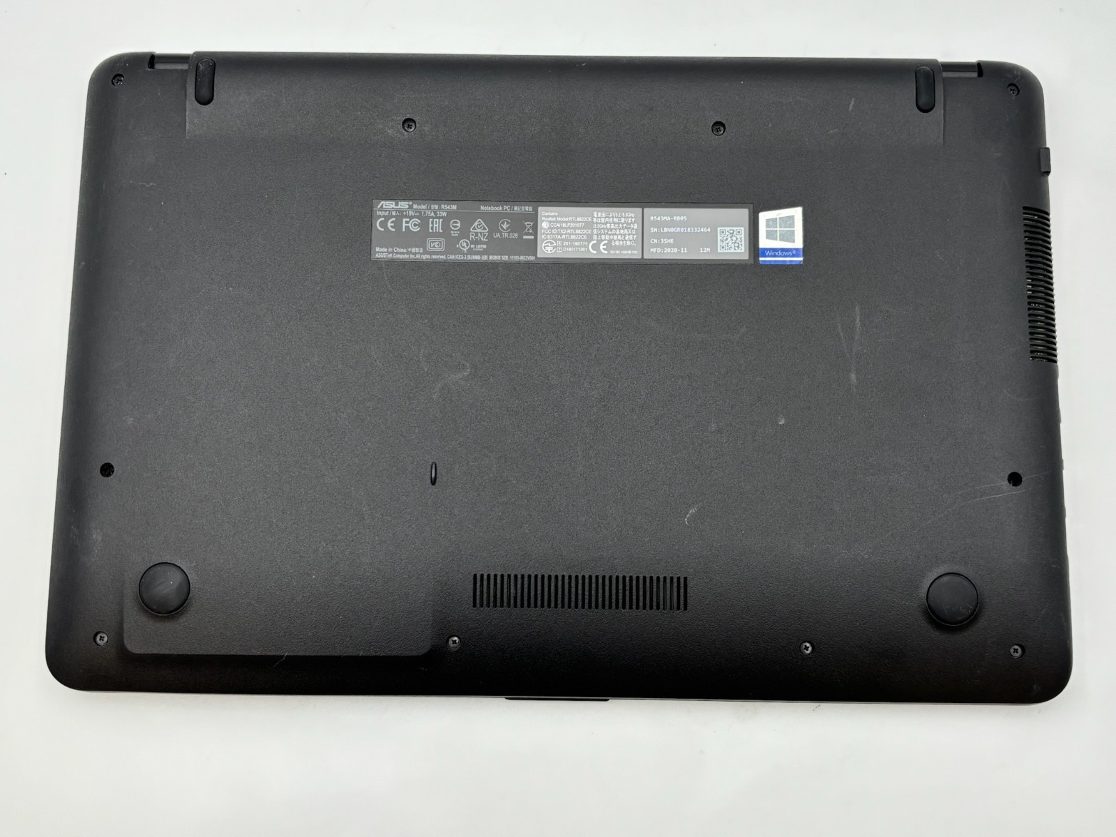 Asus VivoBook X540MAR_R543MA 15.6″ 1 TB HDD 4 GB RAM Celeron N4020 Win 11 Home