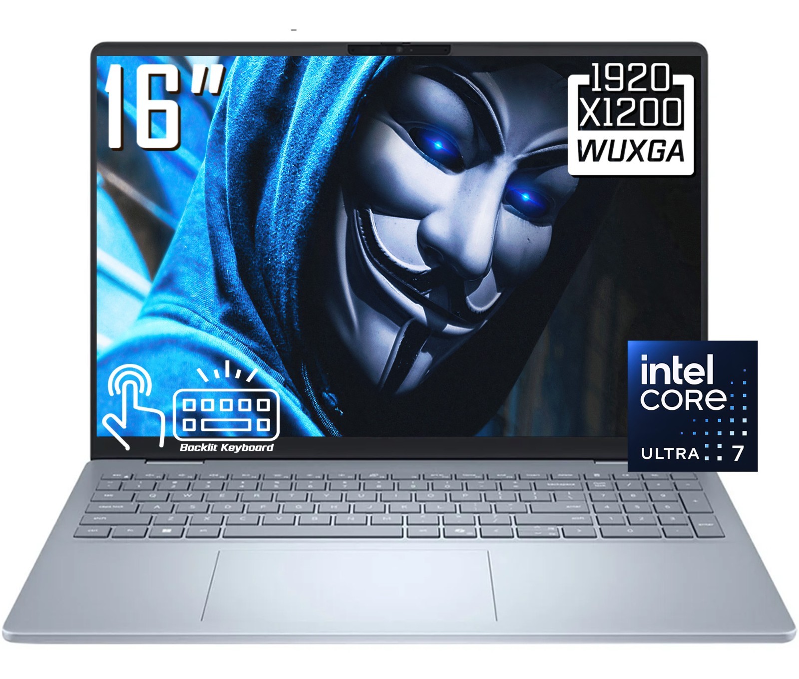 Dell 16 Plus 16″ FHD+ Touchscreen Laptop Intel Ultra 7 258V 32GB LPDDR5X 2TB SSD
