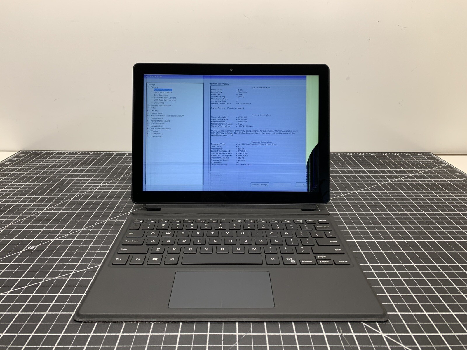 DELL Latitude 5285 2-in-1 Intel i7 7th Gen | 16GB RAM, NO SSD | Broken | #P99