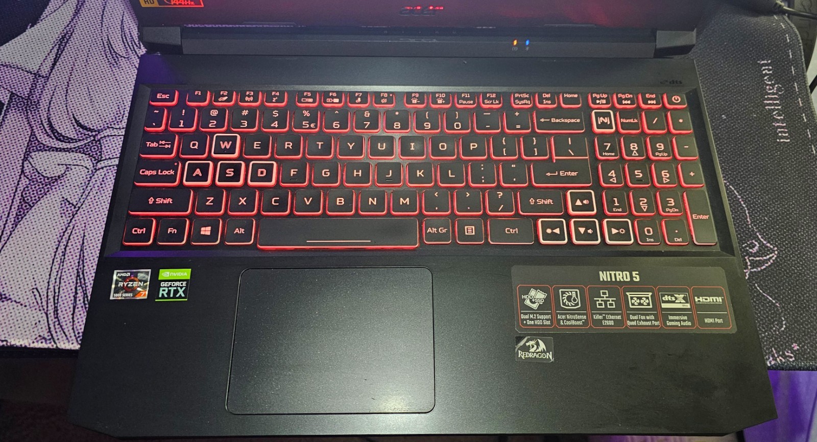 Acer Nitro 5 AN515-45 Gaming Laptop upgraded 32GB RAM RTX 3060 512GB SSD +Bundle