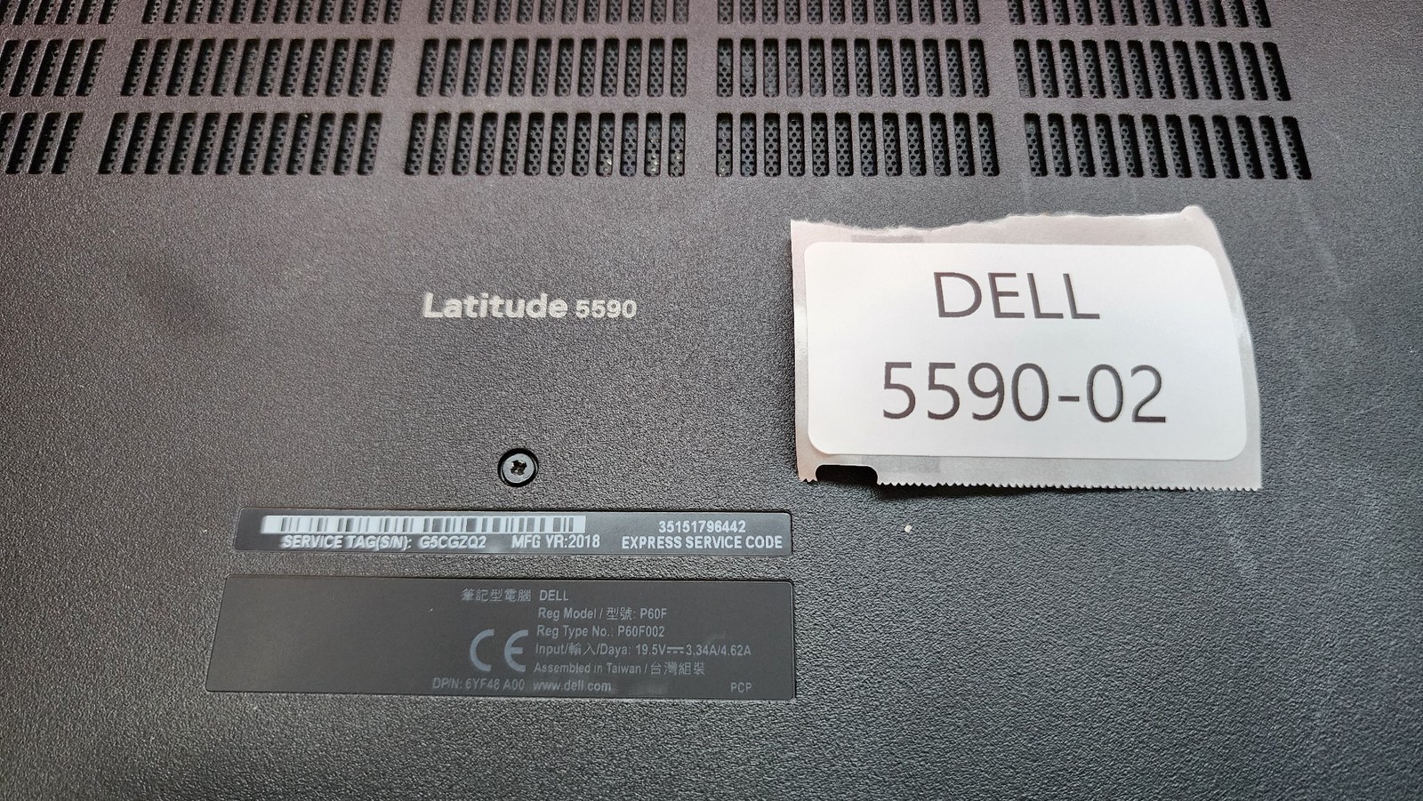 Dell Latitude 5590 i5 CPU 16GB RAM 128GB SSD Win 11 Pro Pwr Adapter