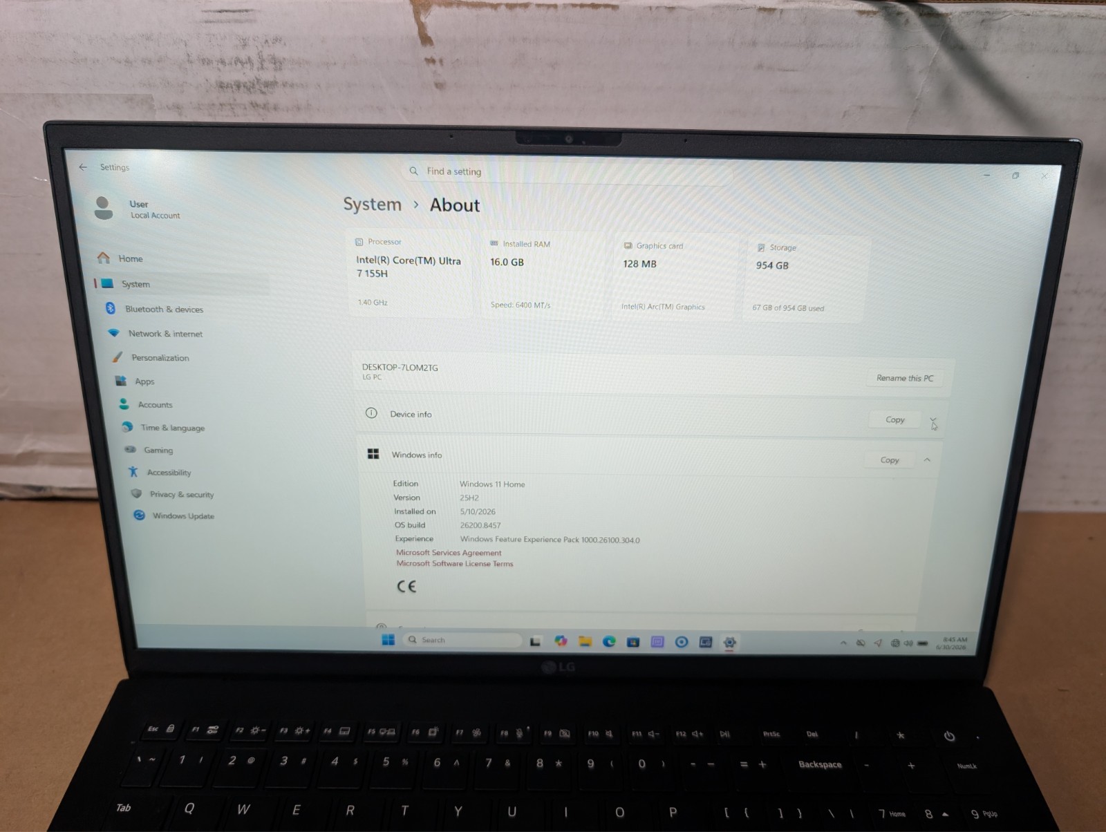 LG Gram Touchscreen | 15 | Intel Core Ultra 7 155H | 16GB RAM 1TB Free Shipping