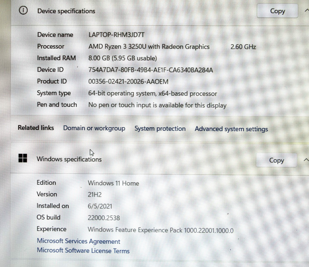 Asus Vivobook 15 F512D 15.6″ AMD Ryzen 3 3250U, 8GB RAMS , 256GB SSD- Slate Gray