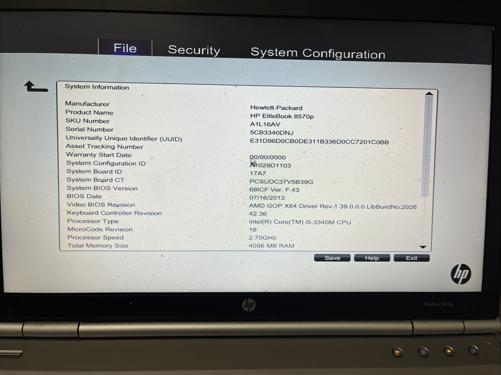 HP EliteBook 8570P Intel i5 2.5GHz – Read Description Before Buy