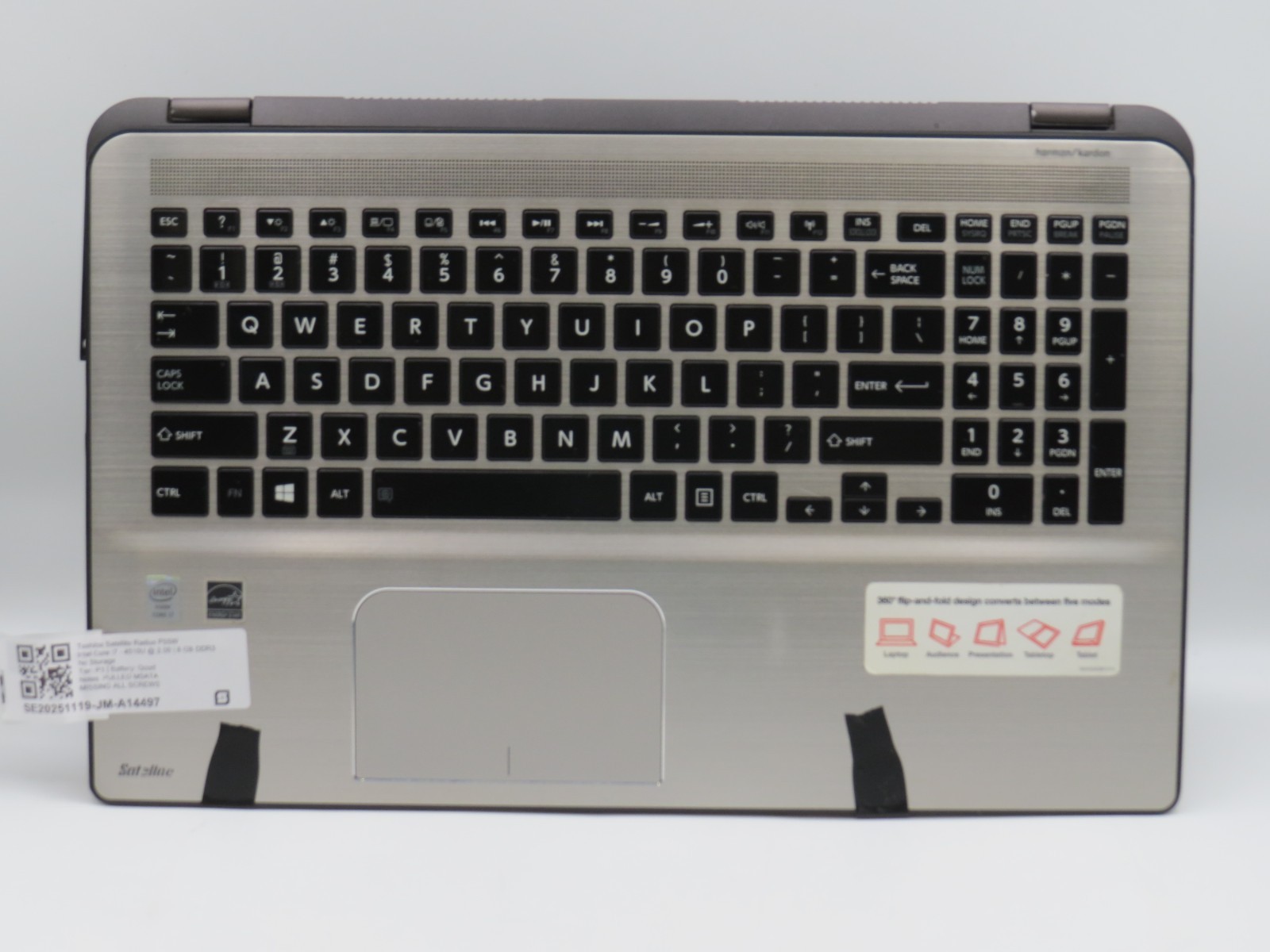 Toshiba Satellite Radius P55W | i7-4510U @ 2GHz | 8GB DDR3 | No OS/HDD | PARTS