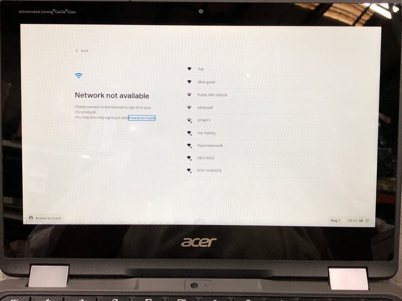 Acer Chromebook Spin 11 2 in 1 – 11.6″ Touchscreen 4GB 32GB Flash