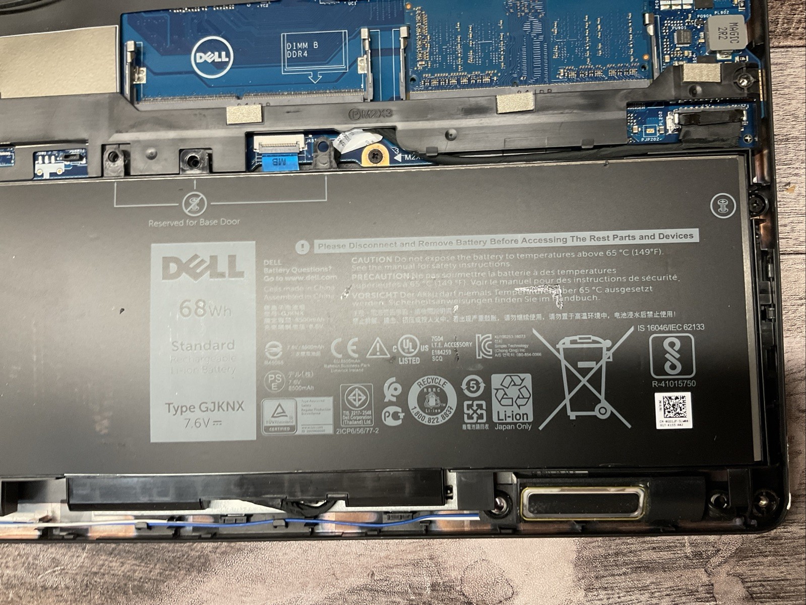 Dell Latitude 5580 / Intel Core i5 6th Gen / Parts Repair/ B6N