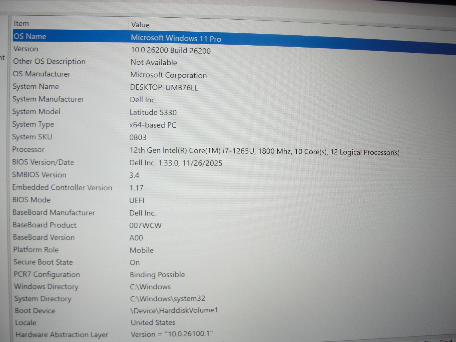Dell Latitude 5330 13.3″FHD Touch Core i7-1265U 1.8GHz 32GB RAM 512GB SSD +PA