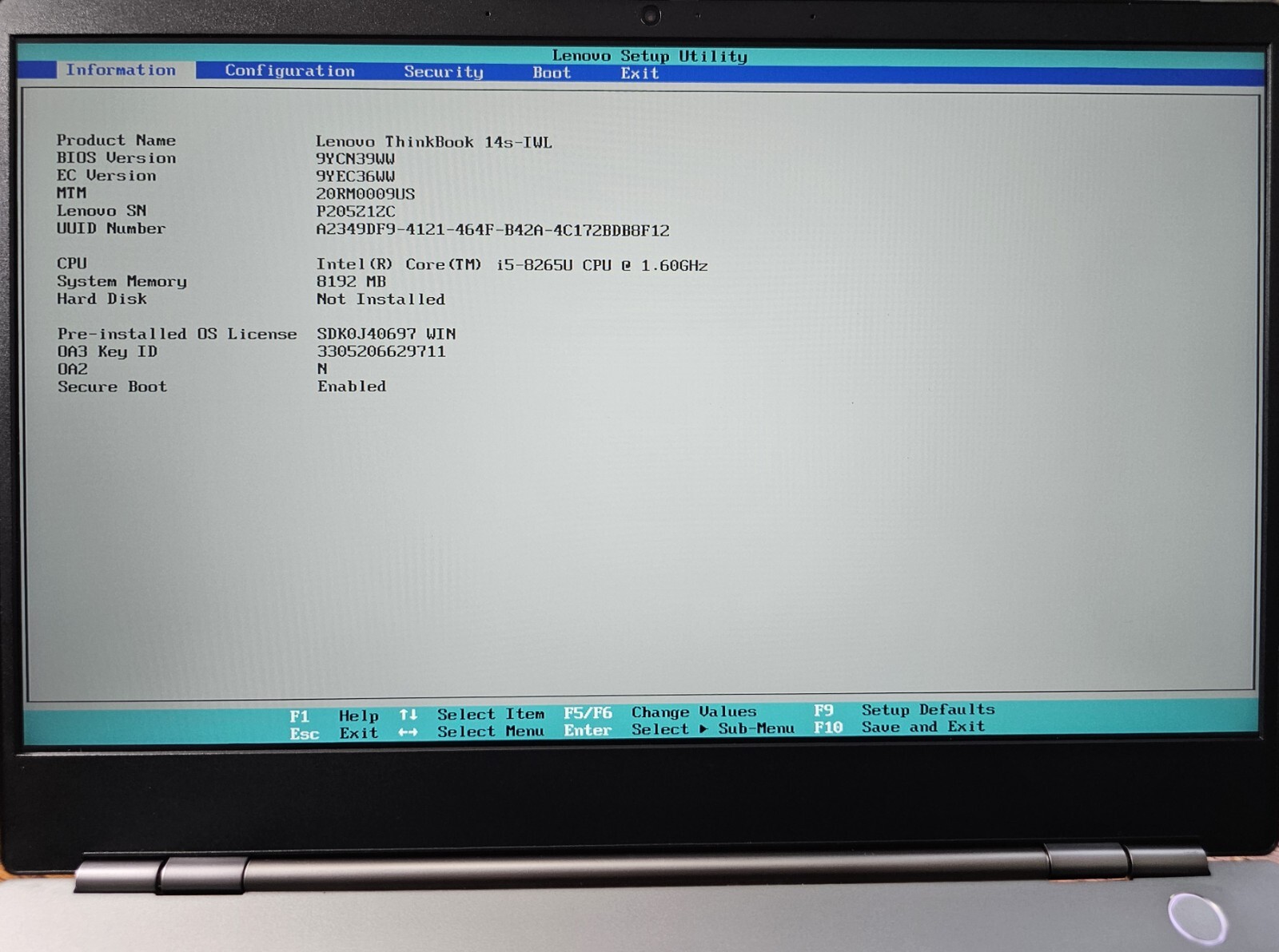 Lenovo ThinkBook 14s-IWL 14″/i5-8265U 1.60GHz/8GB RAM/Radeon 540X/NO SSD&CHARGER
