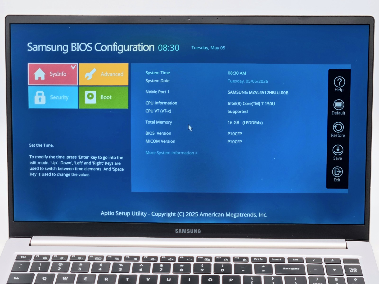 Samsung Galaxy Book4 15″ FHD 7 150U 512GB SSD 16GB W11 Webcam Backlit FPR