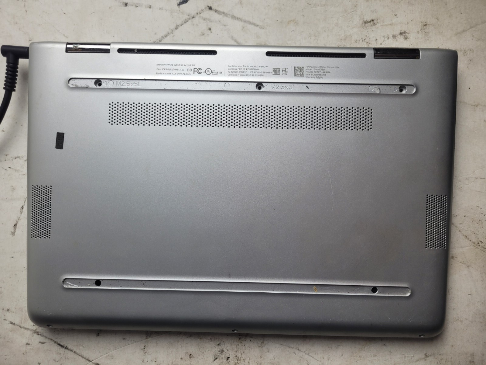 HP Pavilion x360 m convertible w/Pentium N4200, 4GB RAM, Laptop for Parts #2442