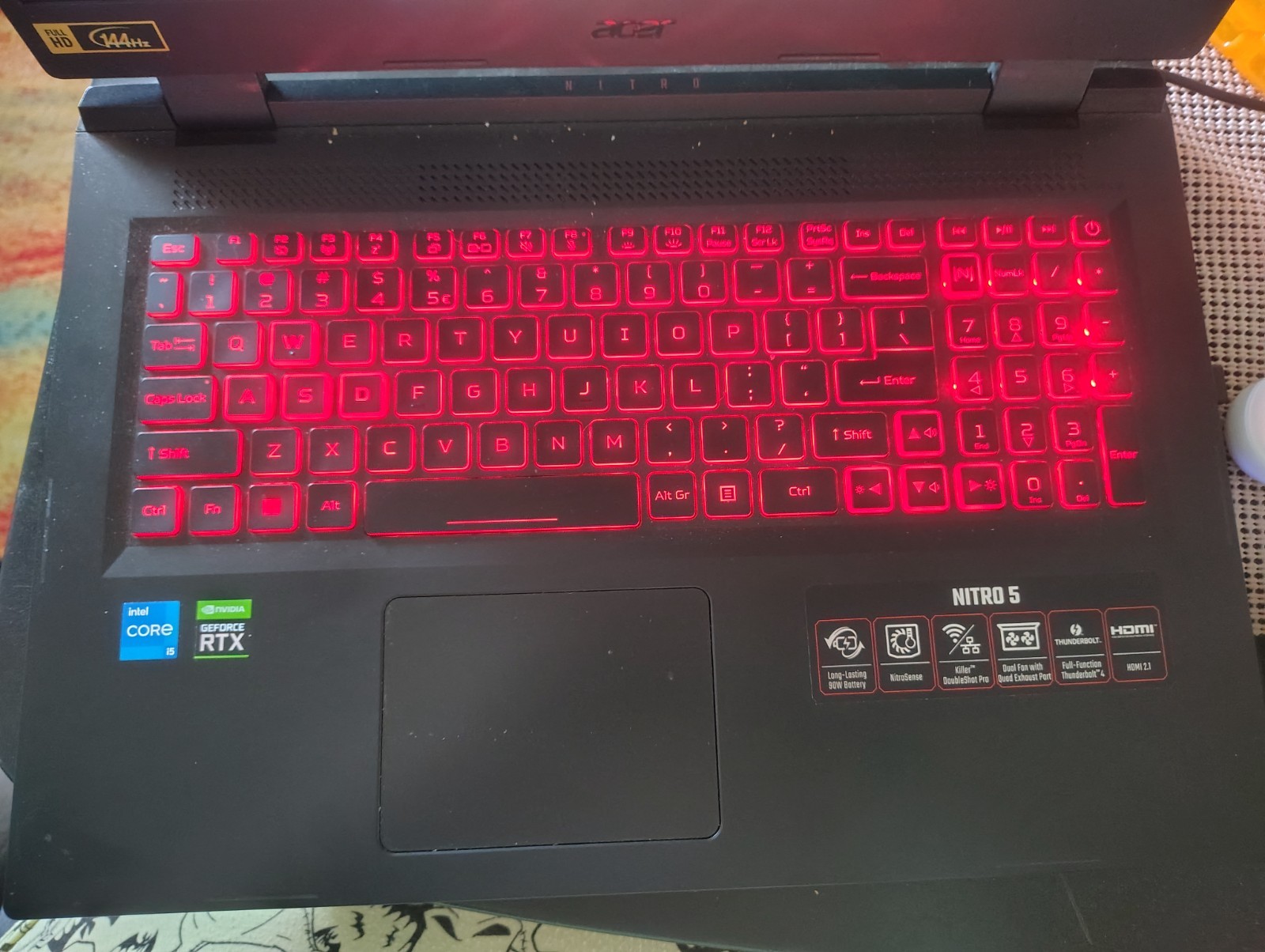 Acer – Nitro 5 17.3″ FHD 144Hz IPS 144Hz Gaming Laptop- Intel Core i5-12500H