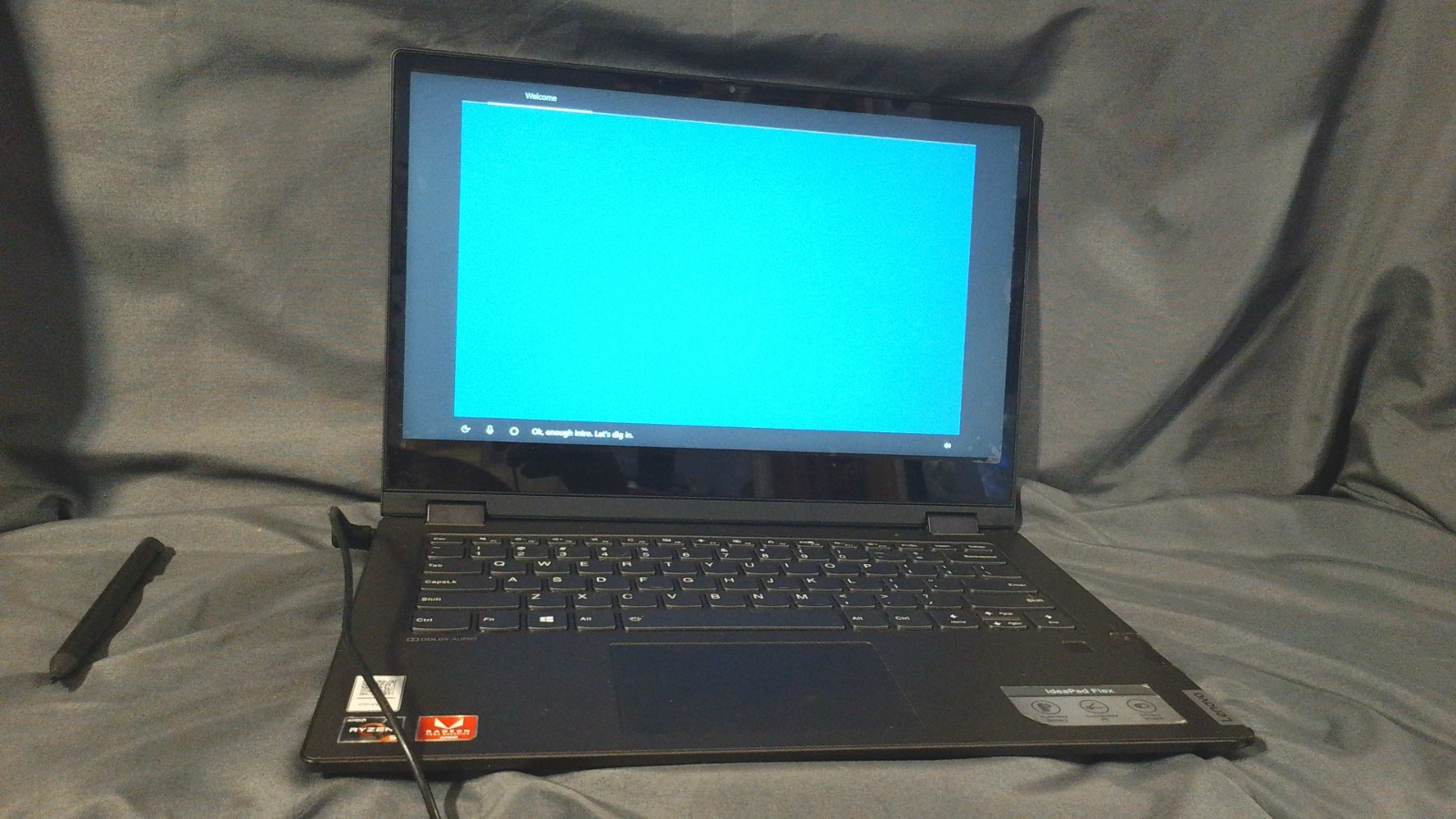 Lenovo Flex 14 w Pen Power Plug & Bag Read Info For Full Specs AMD Rizen