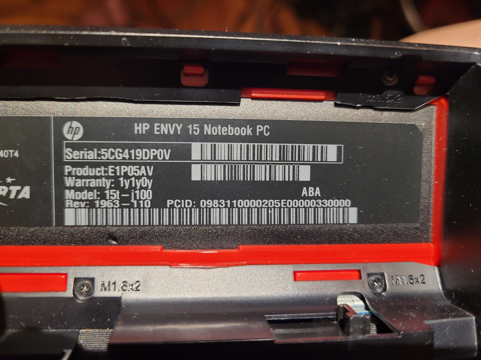 HP Envy 15″ Intel i7 500G hdd 12GB RAM Windows 7 Laptop Notebook