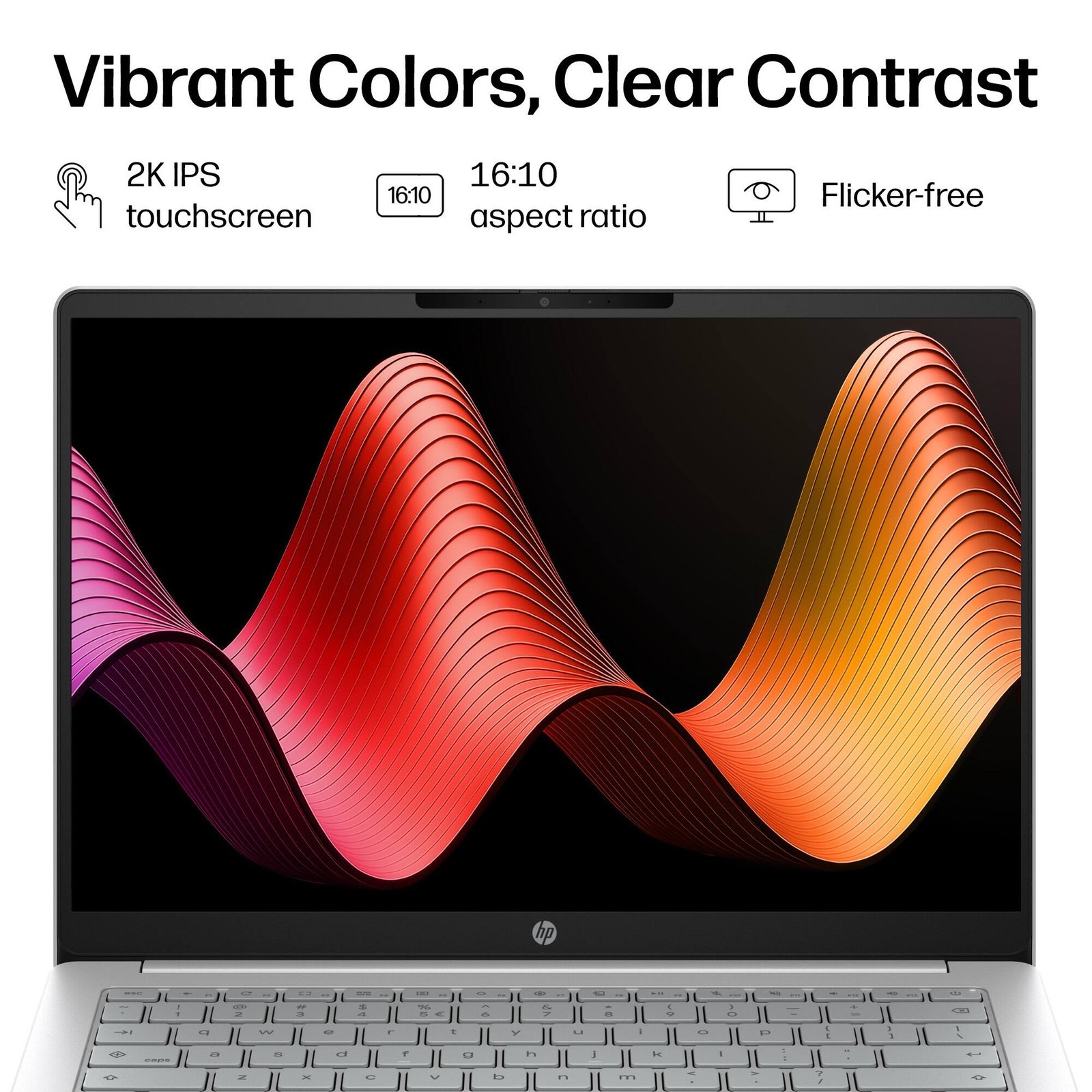 HP – 14″ 2K Touchscreen Chromebook Plus – Intel Core 3 N355 – 8GB Memory – 12…