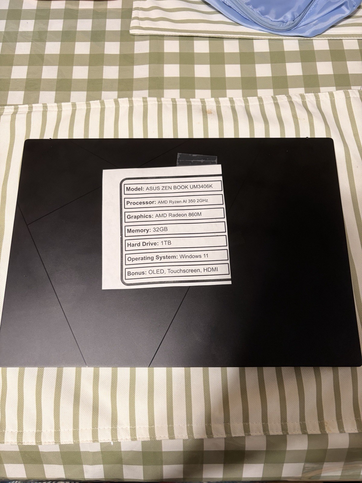 Asus Zenbook 14 UM3406K 14″ Ryzen AI 7 350 2.0GHz 32GB RAM 1TB SSD