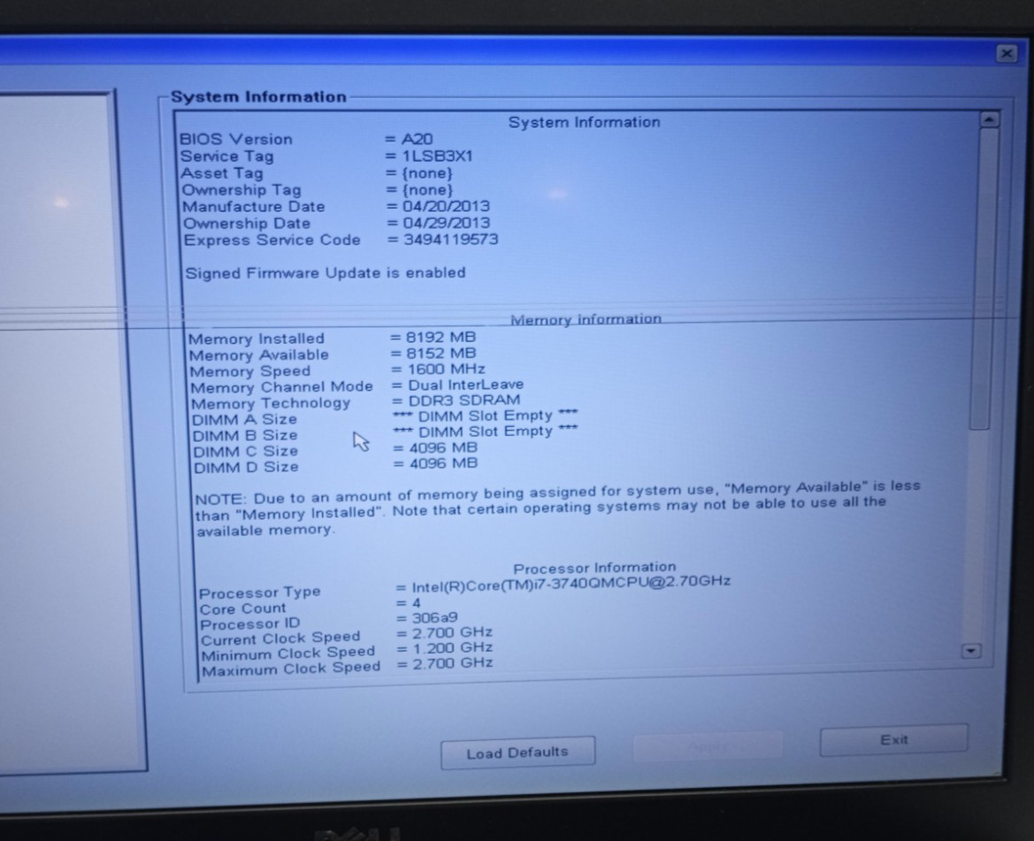 Lot of 2 Dell Precision M6700 i7-3740Q@2.70GHz 8GB RAM No HDD No OS MC393*!