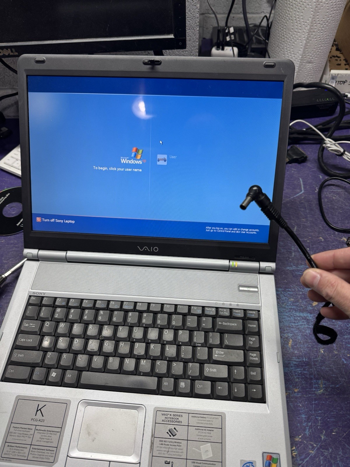 Vintage Sony Vaio PCG-9RFL Laptop Intel P4/960MB Ram/60GB HDD/Win XP Tested