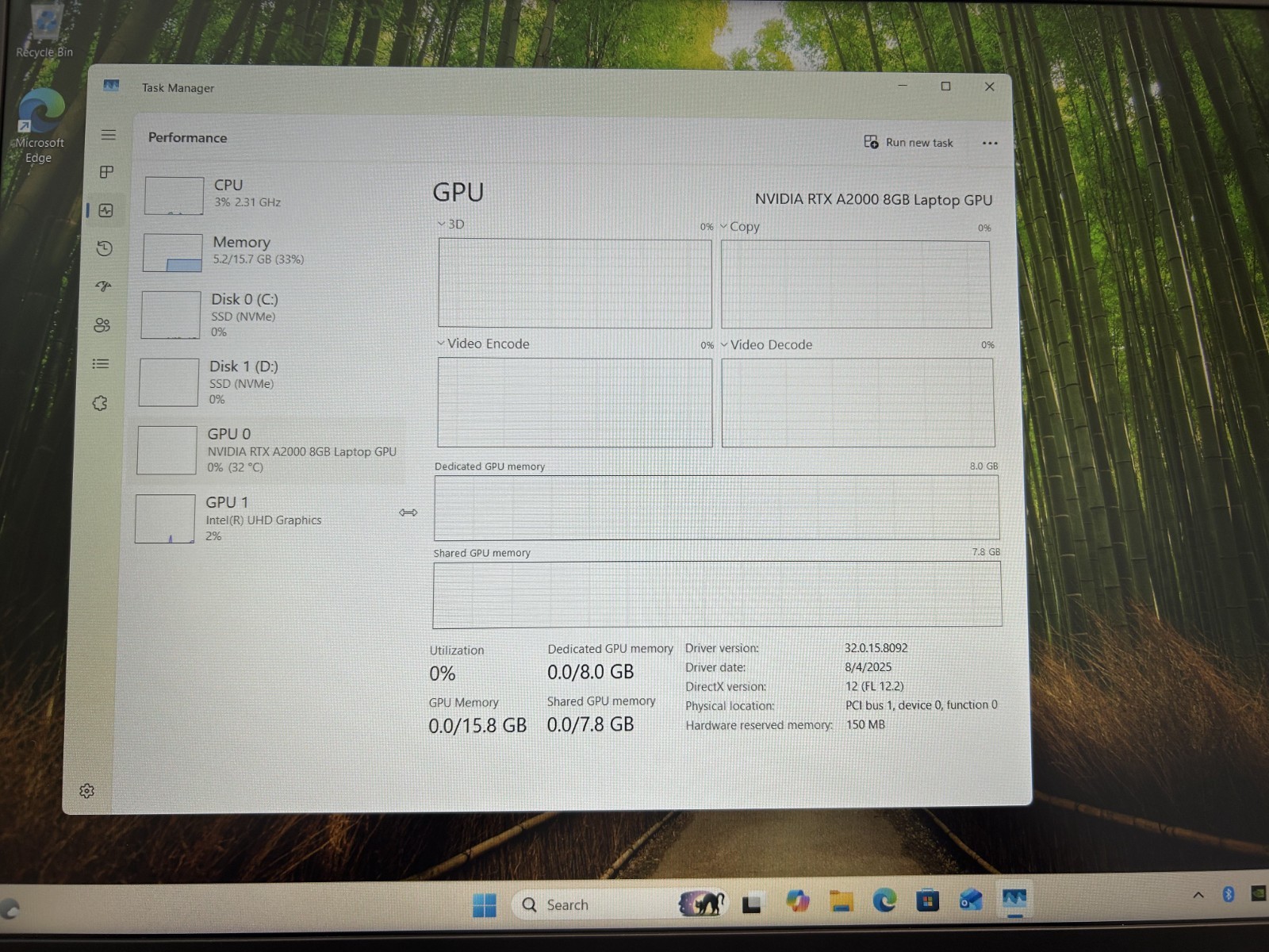 Dell Precision 7670 16″ Core i7-12850HX 16GB RAM 1TB NVMe NVIDIA RTX 2000 Win 11