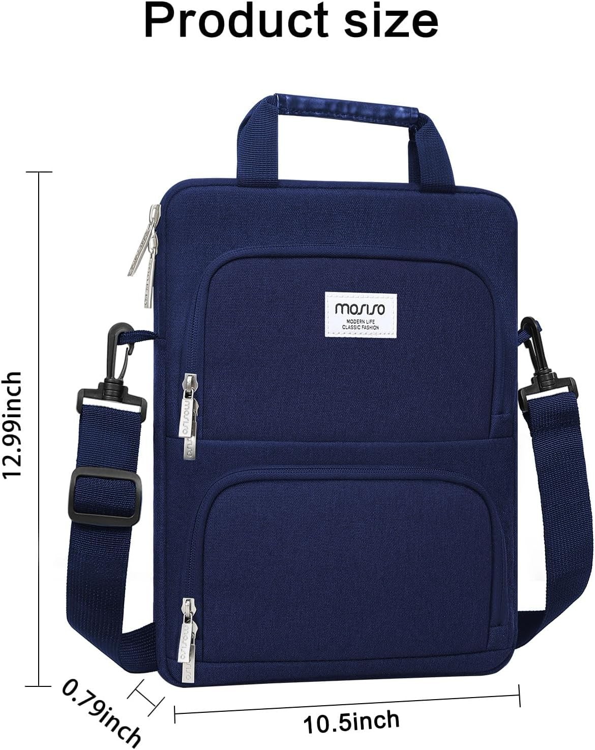 360 Protective Vertical Tablet Shoulder Bag for iPad Pro 13 M4 & iPad Air 13 M3