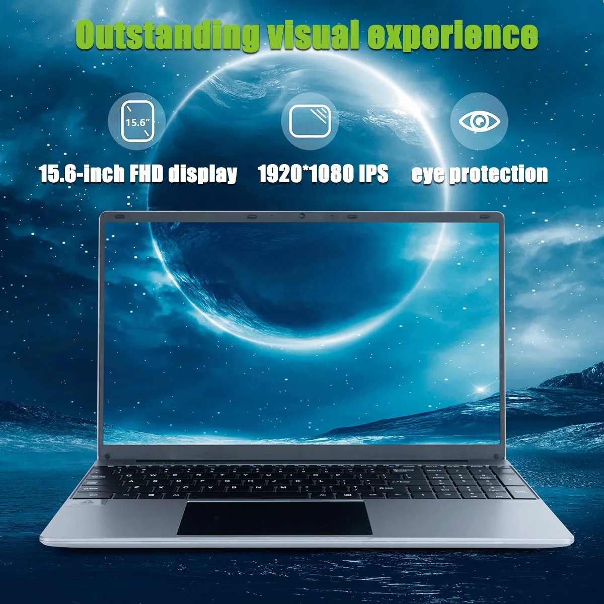 15.6″ FHD Laptop Computer Intel Celeron N5095 8GB RAM 512GB SSD,Netbook