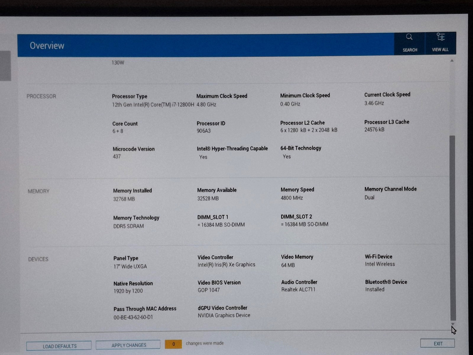 Dell Precision 5770 17 i712800H 24GHz 32GB 1TB SSD Nvidia RTX A3000 12G G2U