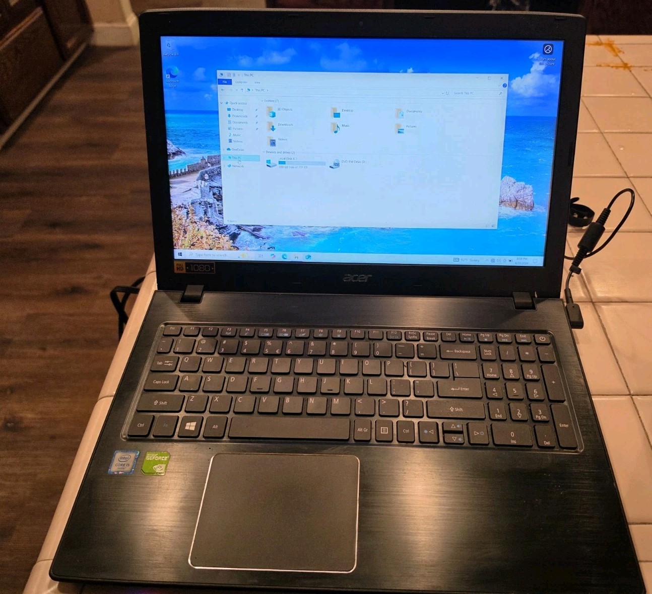 Acer Aspire E15 E5-575G 15.6″ 256GB-SSD 12GB Win10 Gaming
