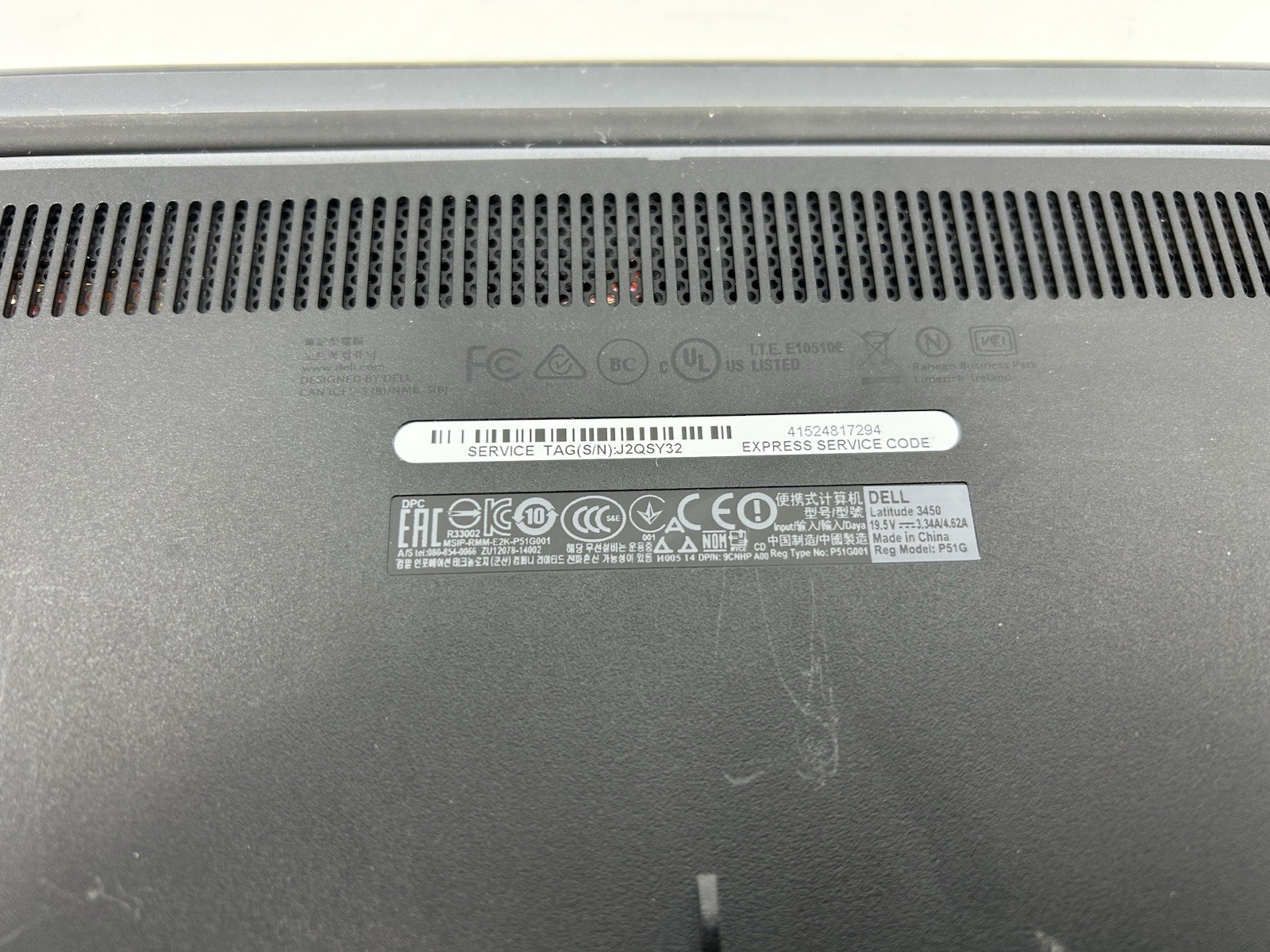 Dell Latitude 3450 i5-5200U 2.20GHz 4GB RAM – No HDD or OS