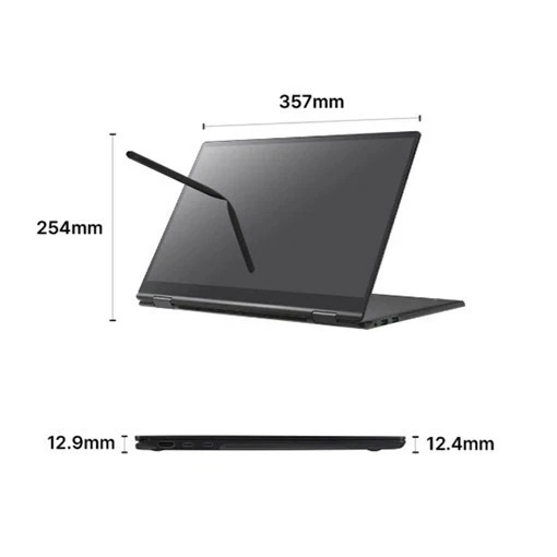 LG Gram Pro 360 16T95TP-KD7BK Intel Ultra 7 255H 32GB/1TB 16″ laptop