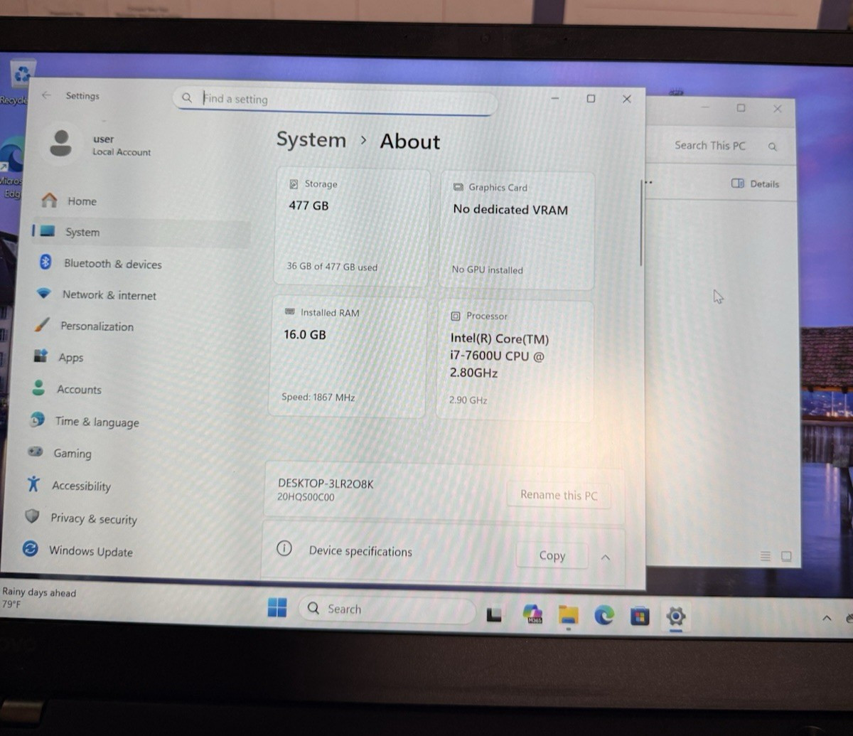 Lenovo ThinkPad X1 Carbon Gen 8 14″ i7-10610U 2.80Ghz 16GB RAM 500GB SSD WIN 11