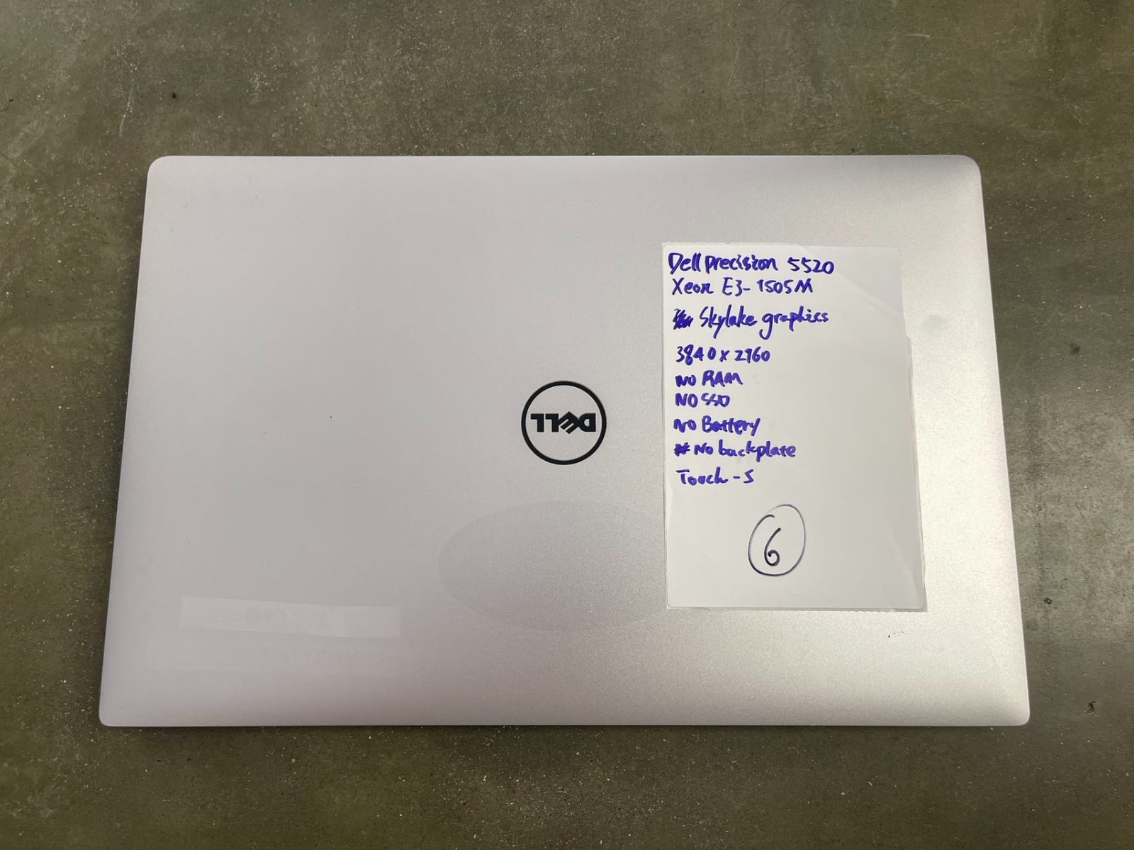 LOTX6 Dell Precision 5520 15.6″ Xeon E3-1505M M1200 SCREEN MOTHERBOARD *READ*