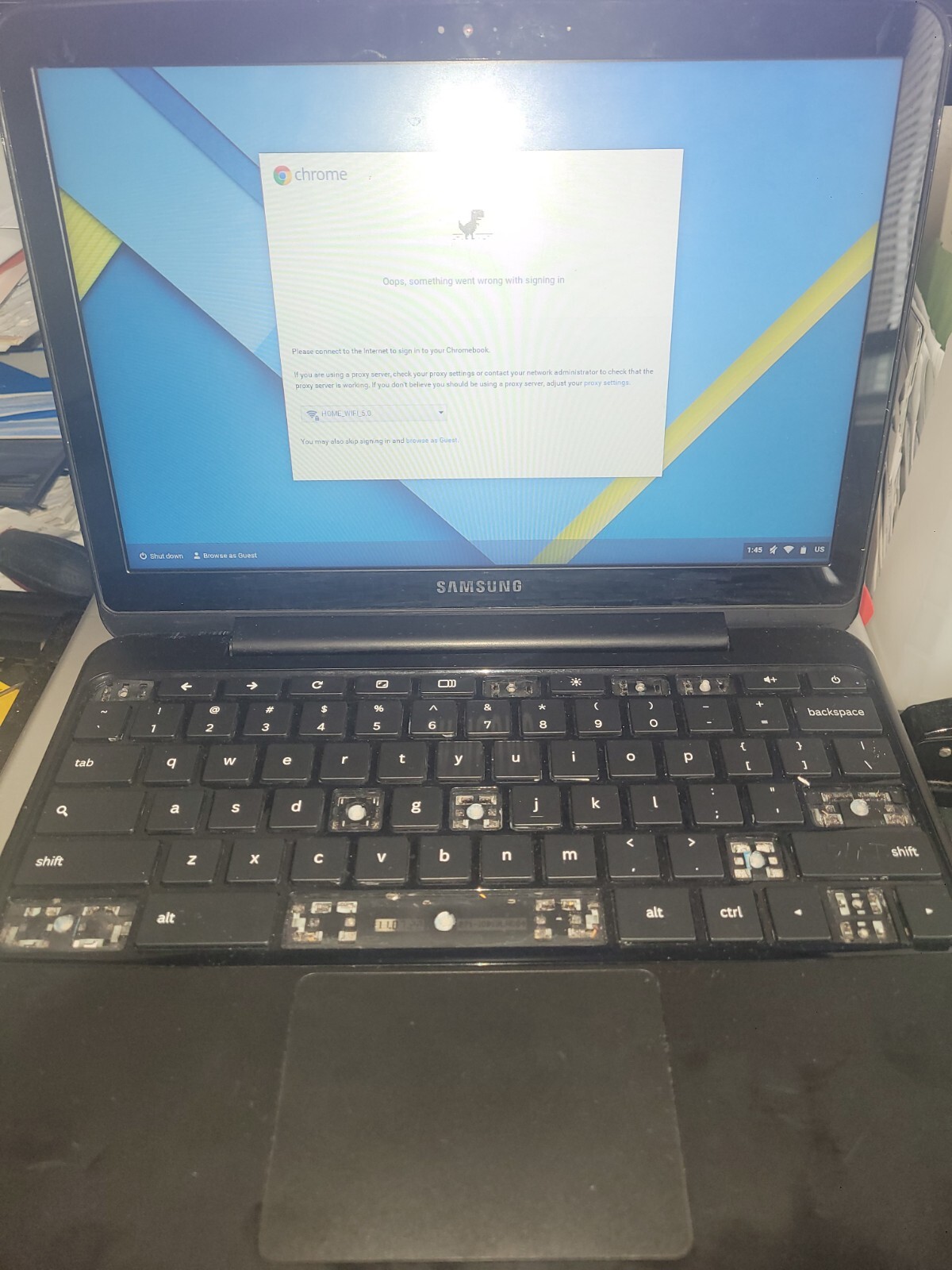 Samsung XE500C21-AZ2US 12.1″ LED Intel Atom Dual Core 2GB 16GB SSD Chromebook