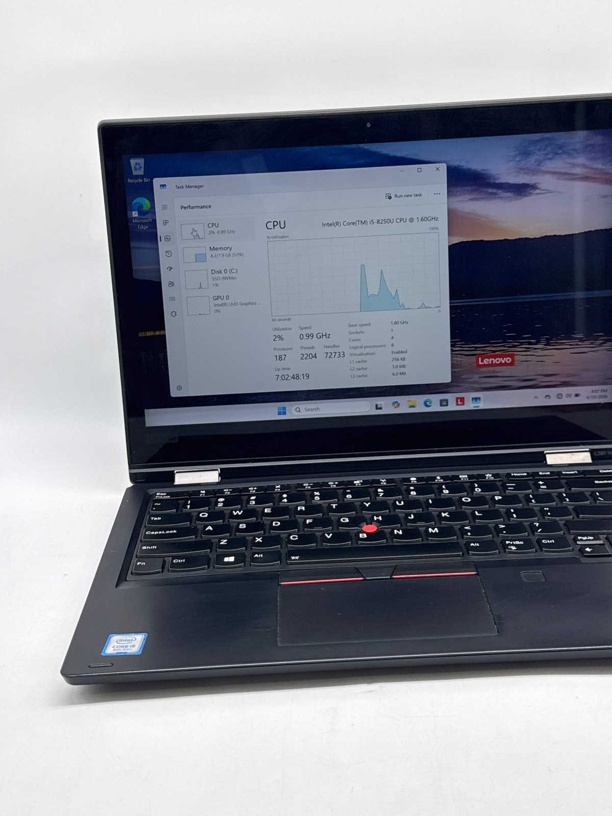 Lenovo ThinkPad L380 Yoga 13.3″ Core i5-8250U 8GB 256GB SSD – For Parts
