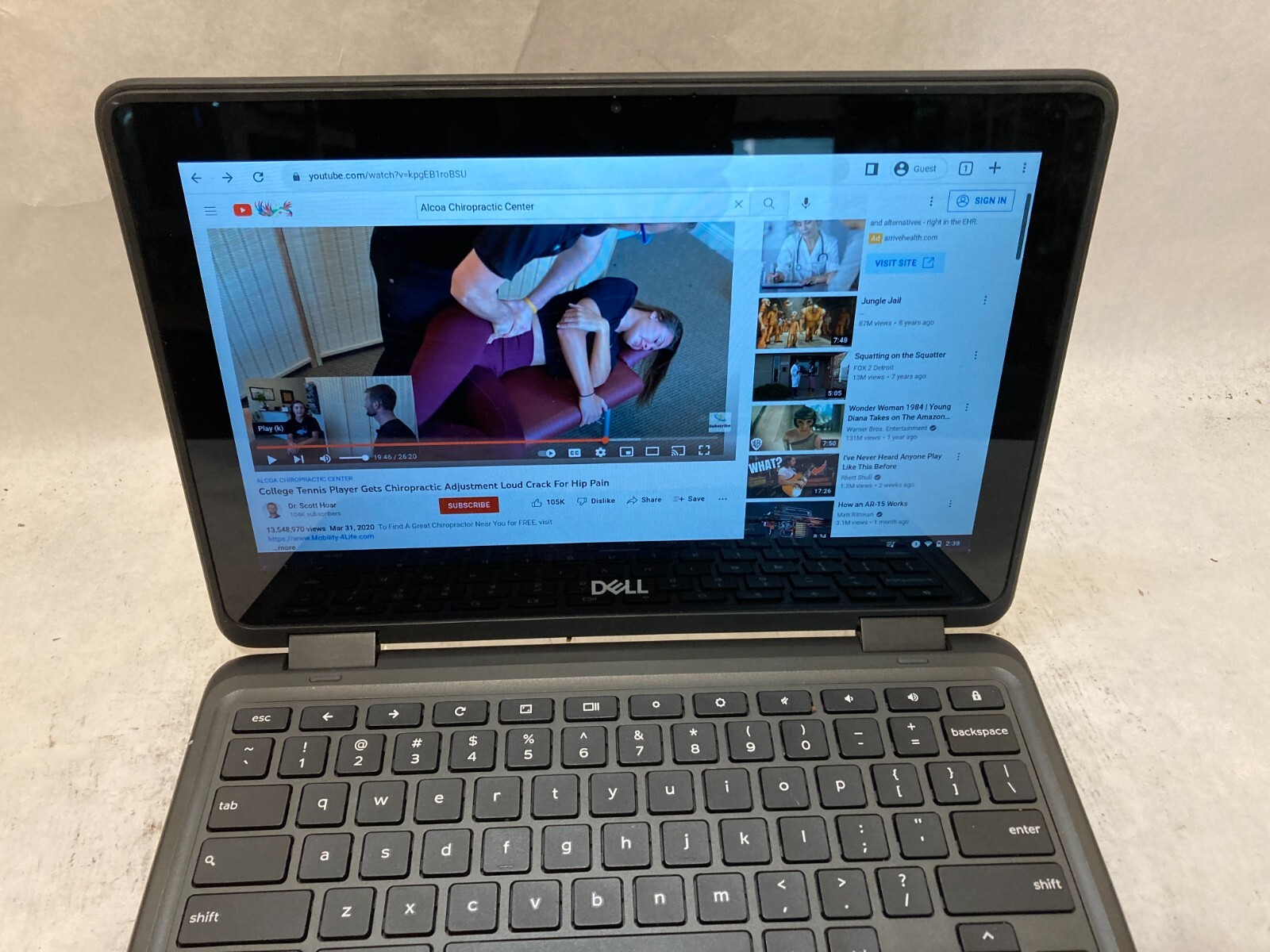Dell 5190 ChromeBook – 2020 Model – USB C – TESTED WORKING – B GRADE -CHARGER