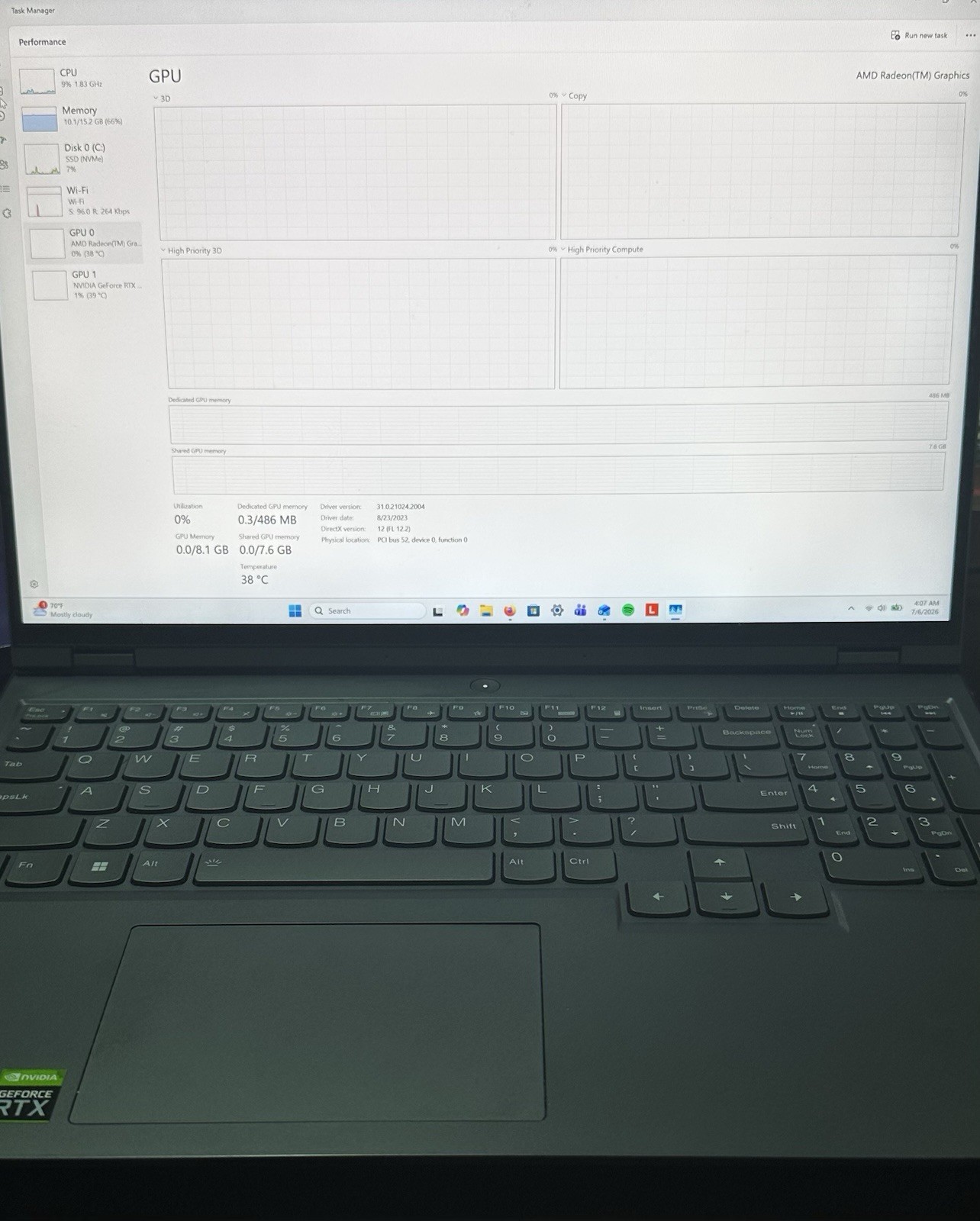 Lenovo LEGION 5 PRO, R9 6900HX, 16GB, 1TB, 3070 Ti Laptop QHD USED FACTORY RESET