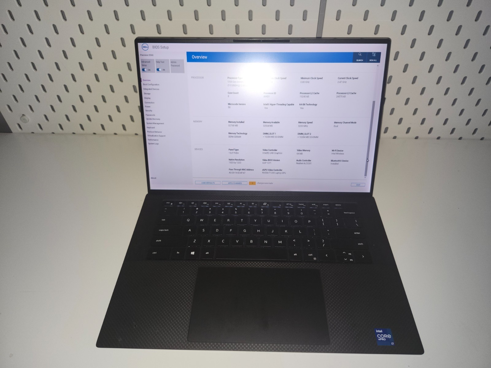 Dell Precision 5560 i7 32GB NVIDIA T1200 – New Battery, Repasted