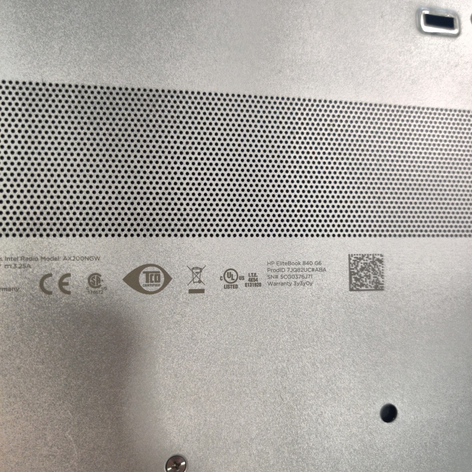 HP EliteBook 840 G6 i5 8th Gen 16GB RAM NO SSD Grade D, NO AC, SEE PHOTOS