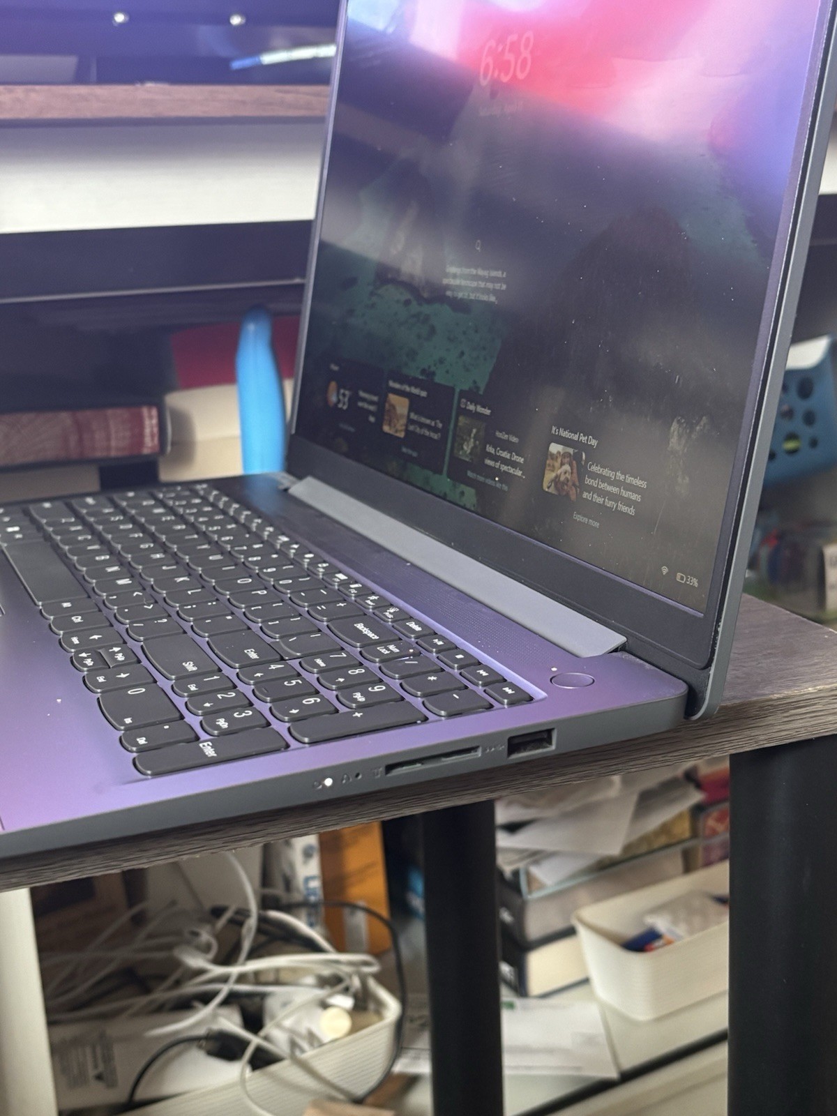 Lenovo Gray Notebook/Laptop HDMI USB 3.0 Ethernet Built-in Webcam