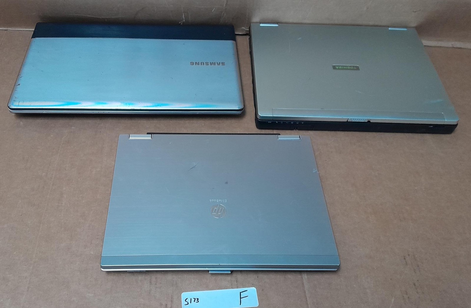 3 SAMSUNG NP300E5A TOSHIBA TECRA M2 & HP ELITEBOOK 2540P LAPTOPS ! S173 F