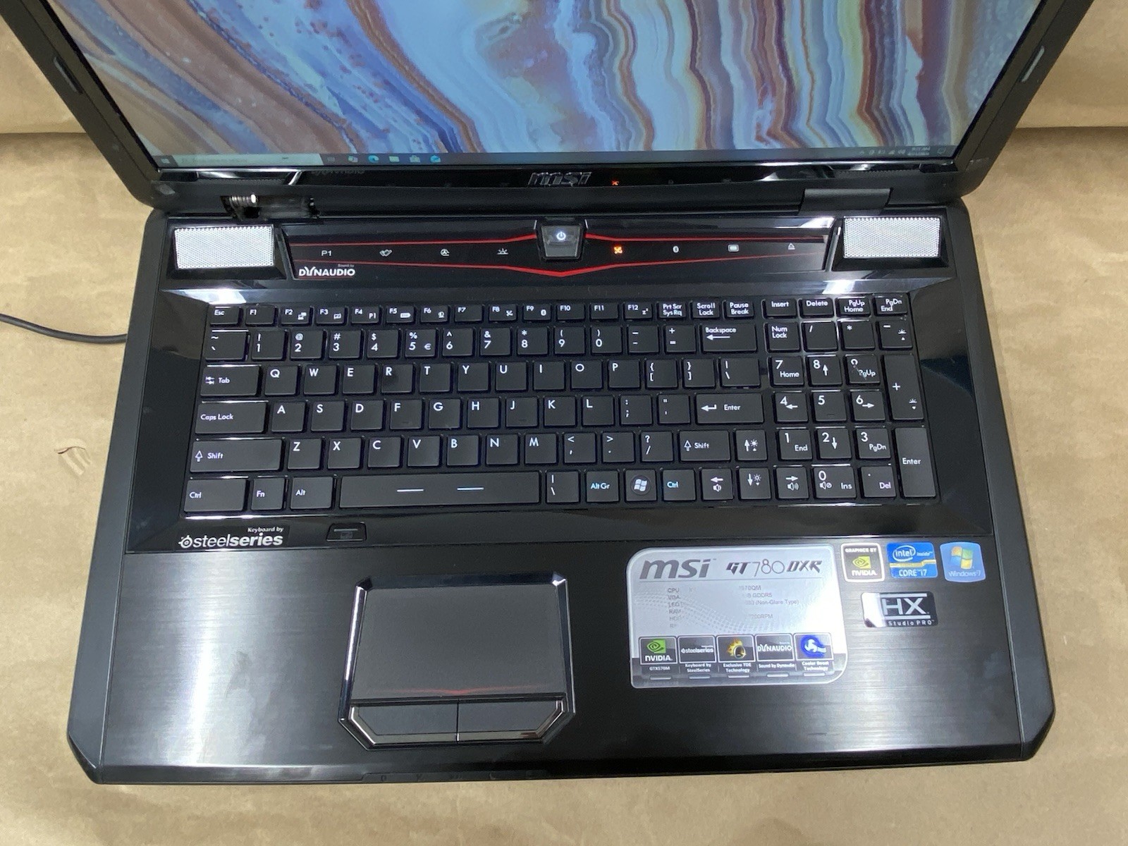 MSI GT780DXR – 17.5″ FHD – i7-2670QM – 24 – 128GB SSD – Win 10 Pro – READ