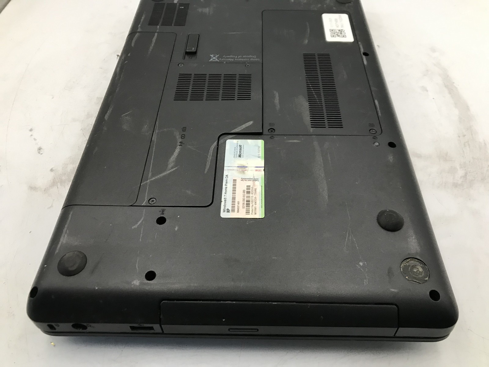 HP G56 129WM NOTEBOOK -BOOTS TO BIOS- INTEL CELERON 900 – 3GB RAM -READ DESC- BB