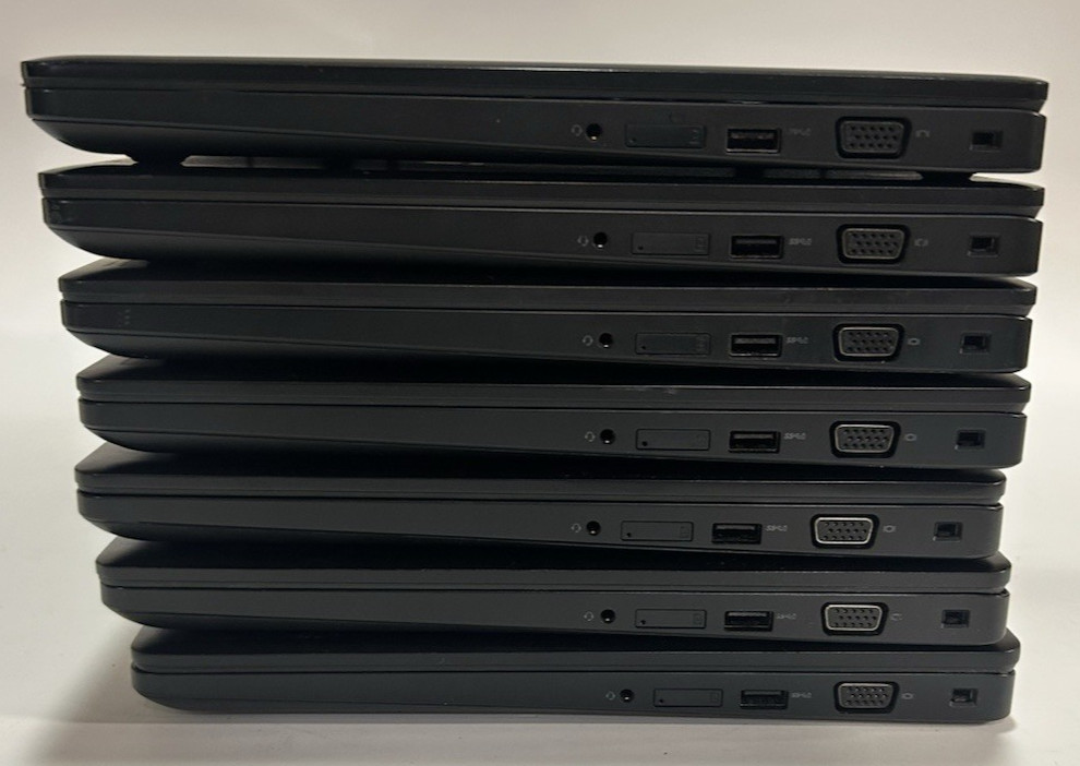 LOT OF 7 Dell Latitude 5580 & 5590 Laptops Intel i5-7300U – 8GB – 256GB – W11P