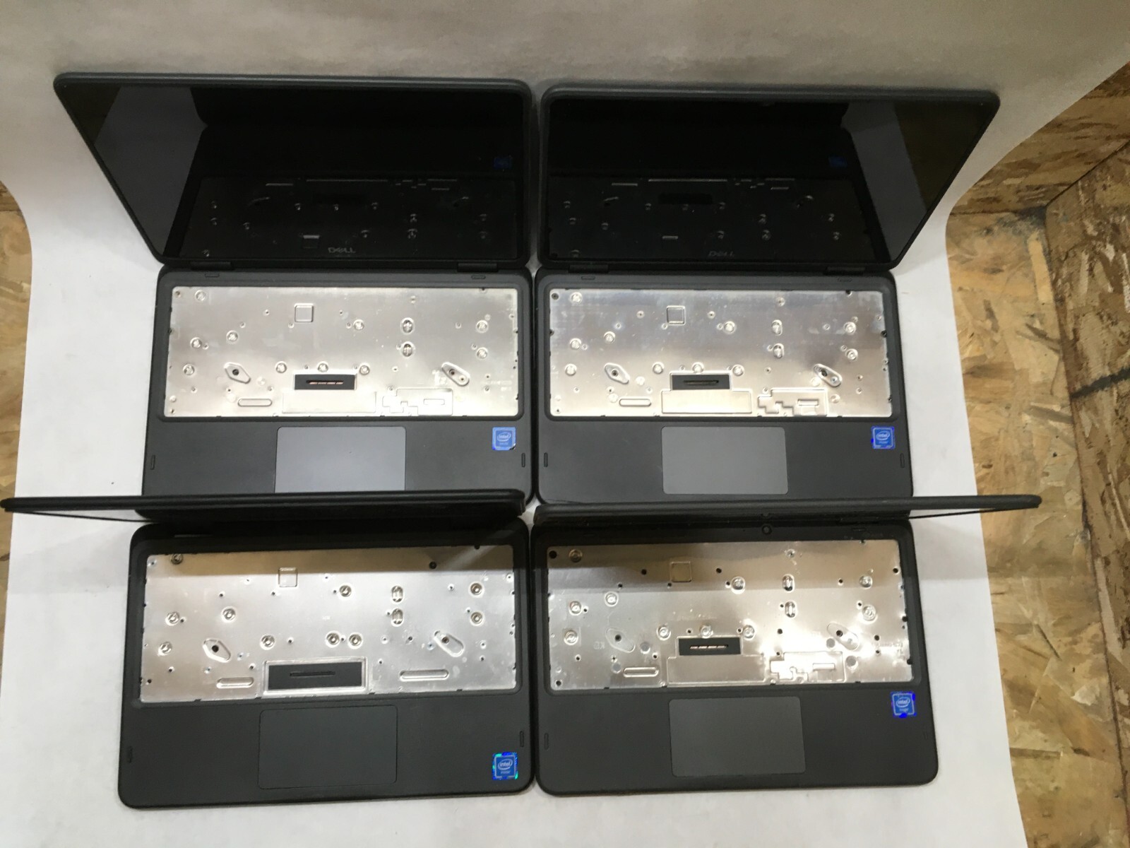 Lot of 4 Dell Chromebook 3100/5190 2-in-1 Power Dead Missing Components- FT
