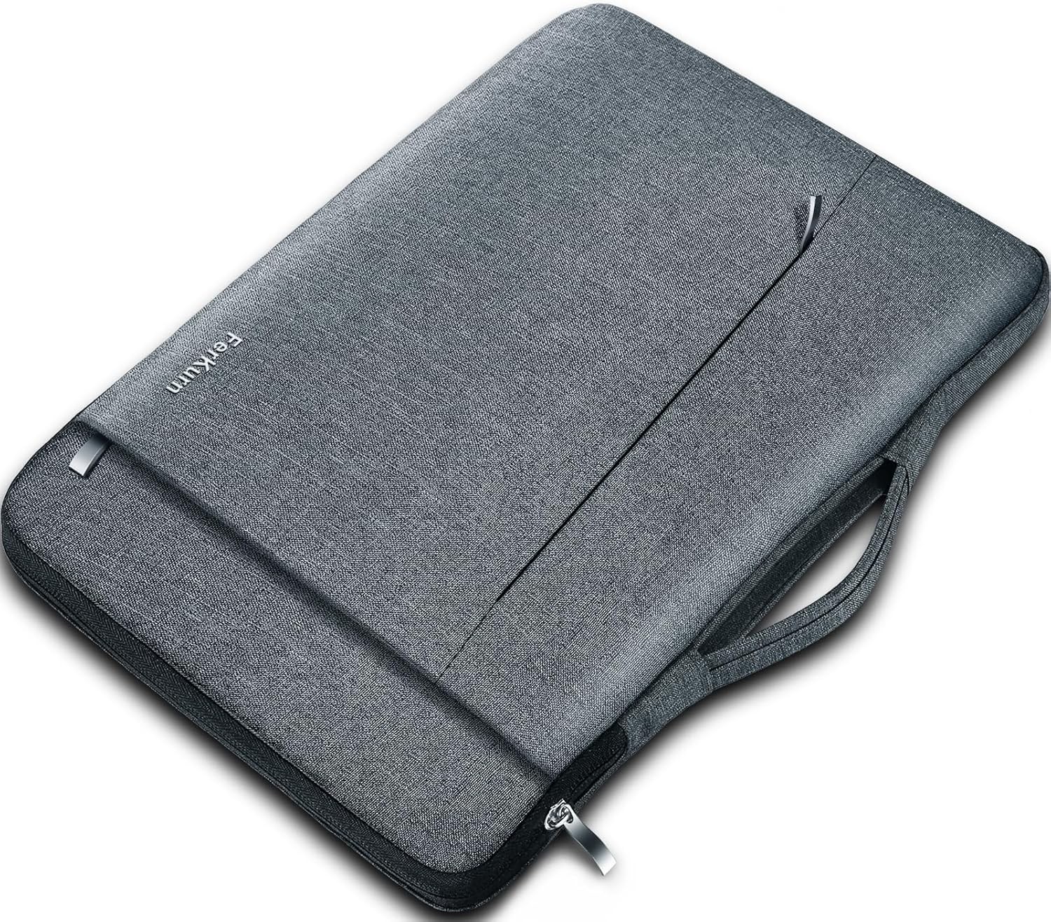 15.6 Inch Gray Laptop Sleeve for Men Women, Compatible Chromebook Case