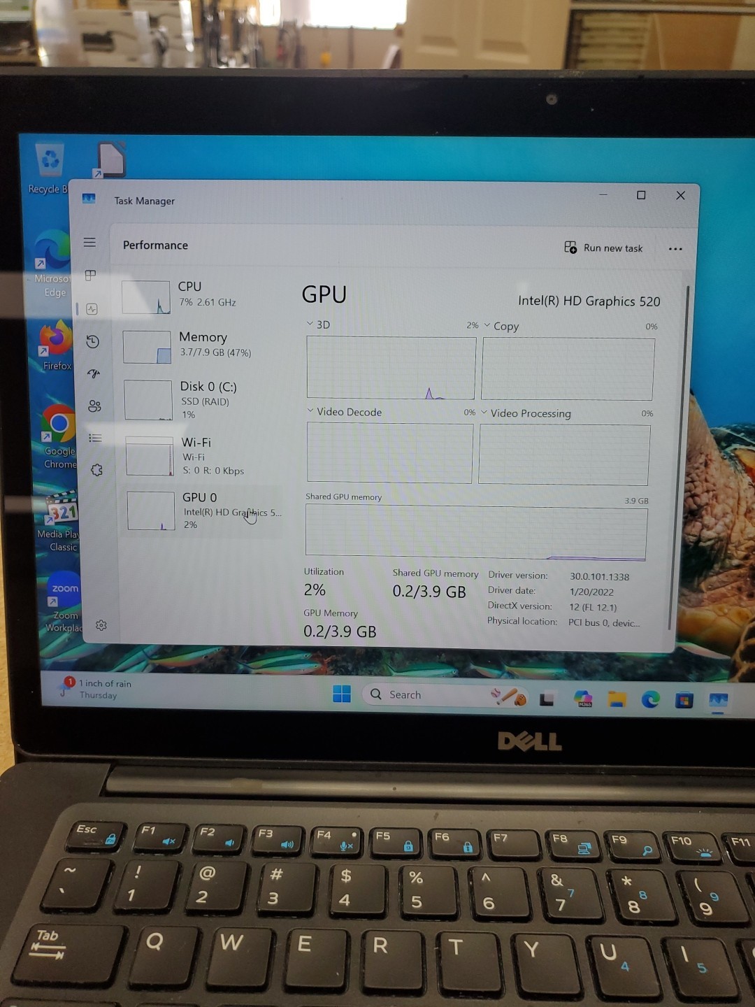 Dell Latitude 7480 14” i5-6300U 2.4GH 8GB DDR4 256GB SSD Win 11 032526-2