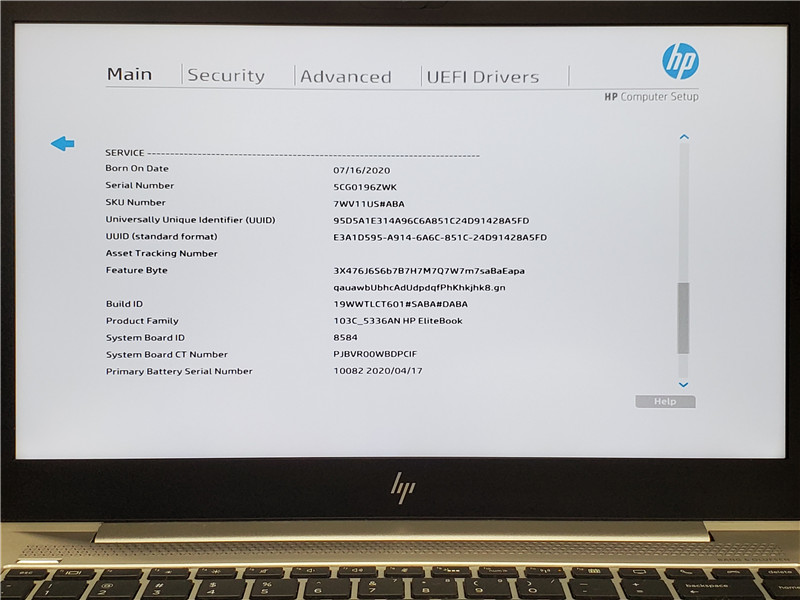 HP EliteBook 745 G6 Laptop Ryzen 5 Pro 3500U 8GB 256GB SSD Win 10 COA Grade C